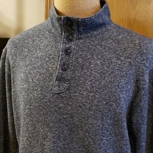 Fossil blue grey speckle pullover medium weight